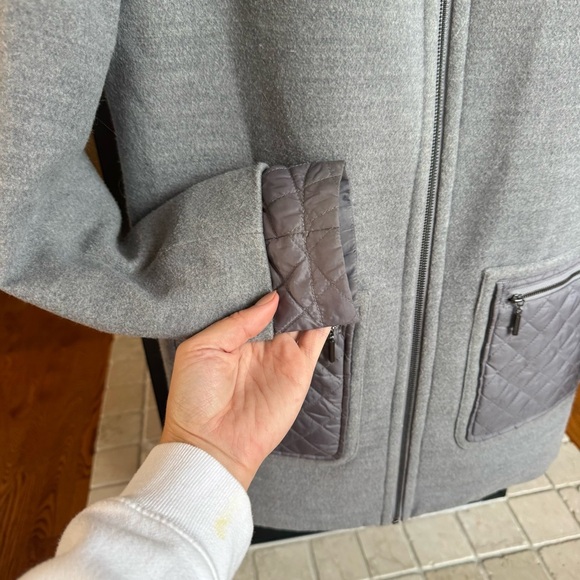 Weatherproof Structured Long Grey Topper Jacket Size Small - Picture 8 of 11